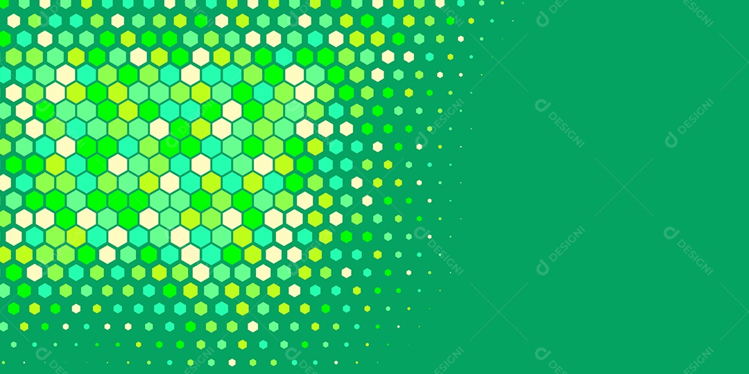 Background Hexágono Abstrato Verde Ilustração Vetor EPS