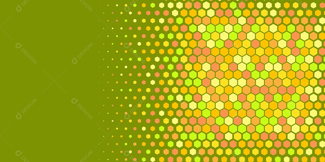 Background Hexágono Abstrato Amarelo Ilustração Vetor EPS