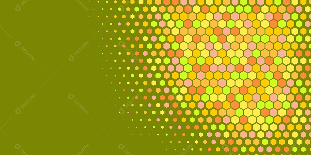Background Hexágono Abstrato Amarelo Ilustração Vetor EPS