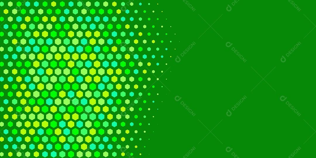 Background Hexágono Abstrato Verde Ilustração Vetor EPS