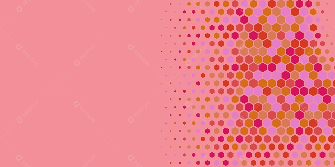 Background Hexágono Abstrato Rosa Ilustração Vetor EPS