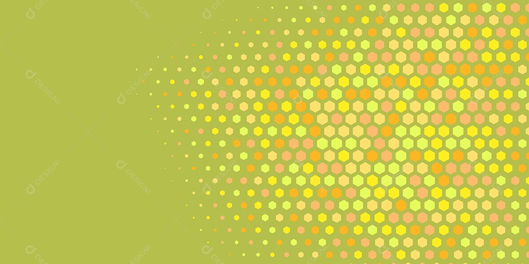 Background Hexágono Abstrato Amarelo Ilustração Vetor EPS