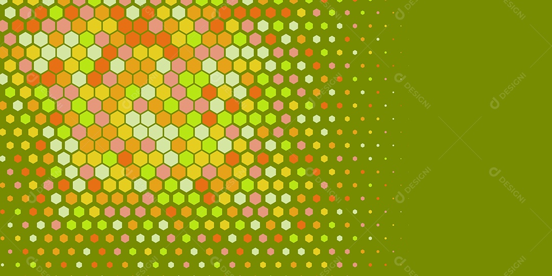 Background Hexágono Abstrato Amarelo Ilustração Vetor EPS