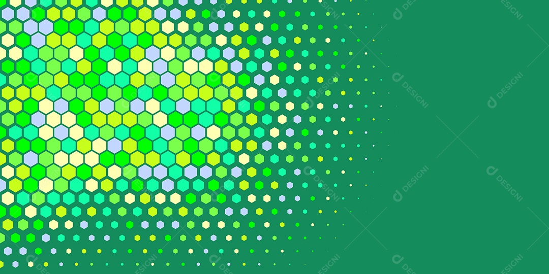 Background Hexágono Abstrato Verde Ilustração Vetor EPS