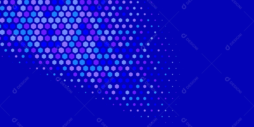 Background Hexágono Abstrato Azul Ilustração Vetor EPS