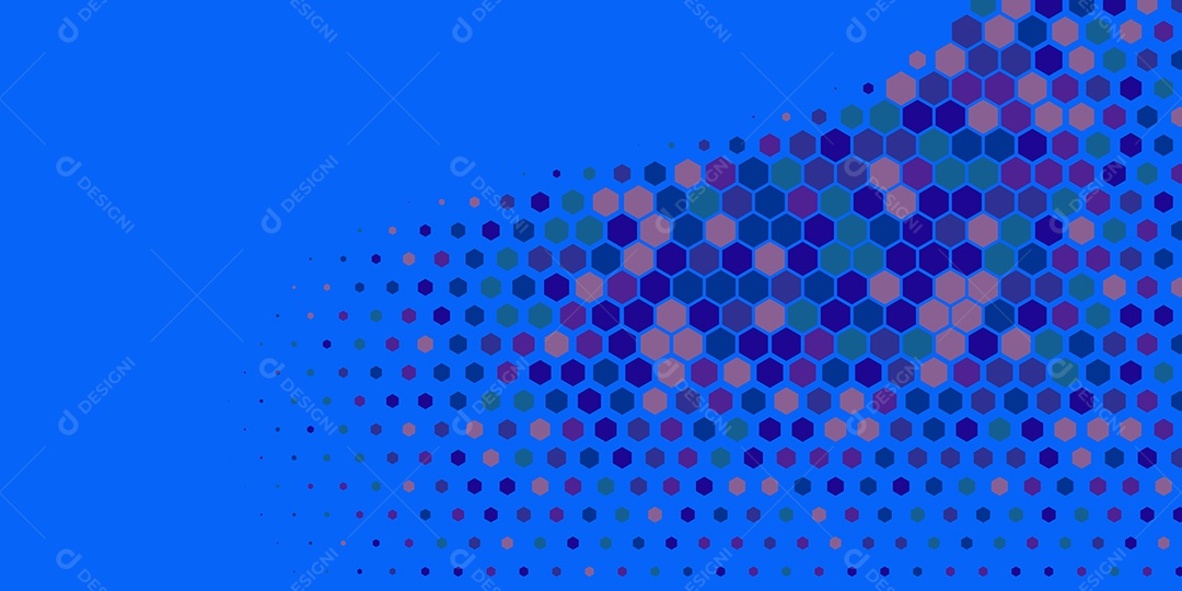 Background Hexágono Abstrato Azul Ilustração Vetor EPS