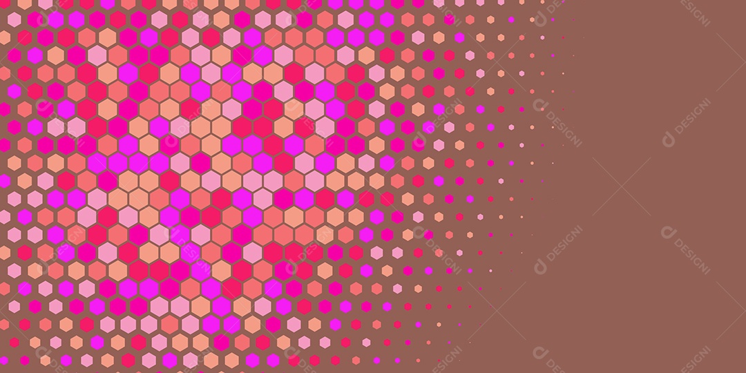 Background Hexágono Abstrato Marrom Ilustração Vetor EPS