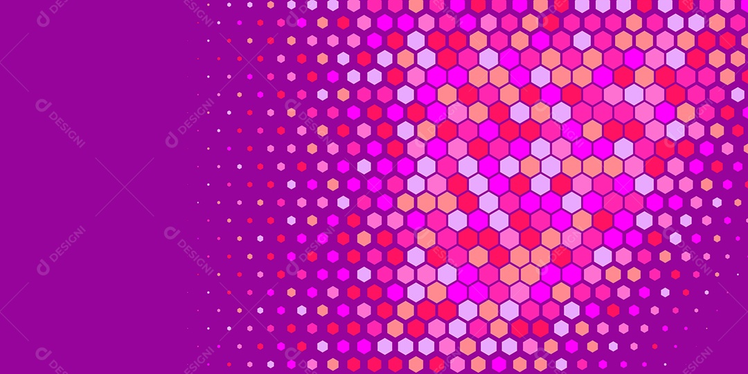 Background Hexágono Abstrato Roxo Ilustração Vetor EPS