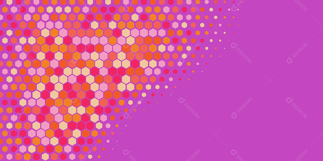 Background Hexágono Abstrato Roxo Ilustração Vetor EPS