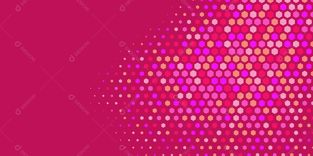 Background Hexágono Abstrato Rosa Ilustração Vetor EPS