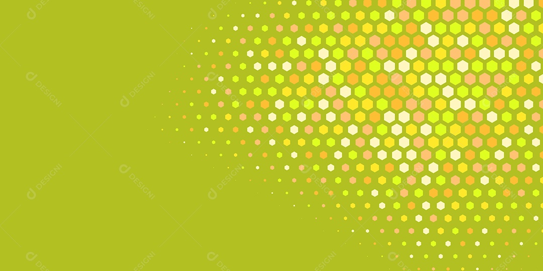 Background Hexágono Abstrato Amarelo Ilustração Vetor EPS