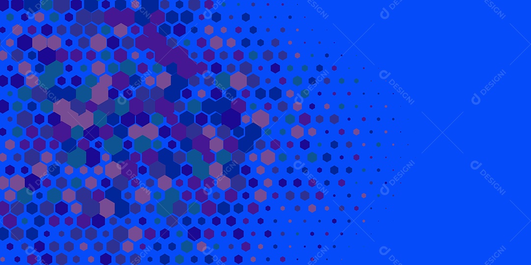 Background Hexágono Abstrato Azul Ilustração Vetor EPS