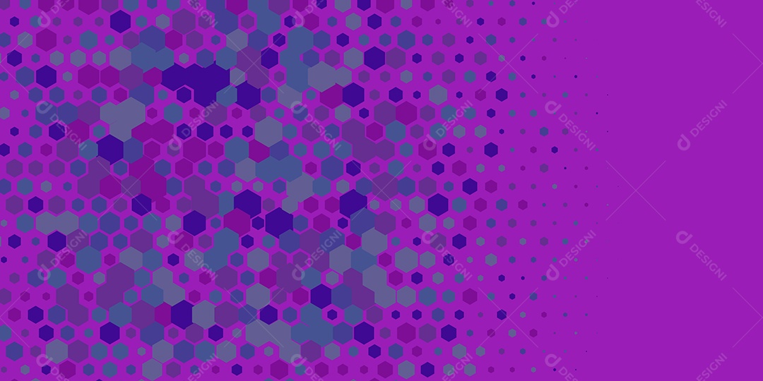 Background Hexágono Abstrato Roxo  Ilustração Vetor EPS
