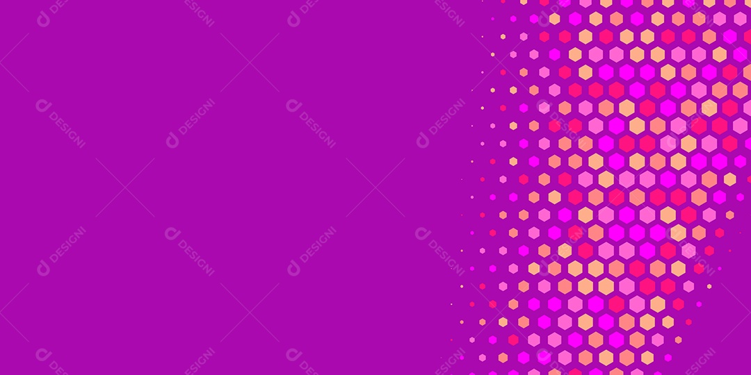 Background Hexágono Abstrato Roxo Ilustração Vetor EPS