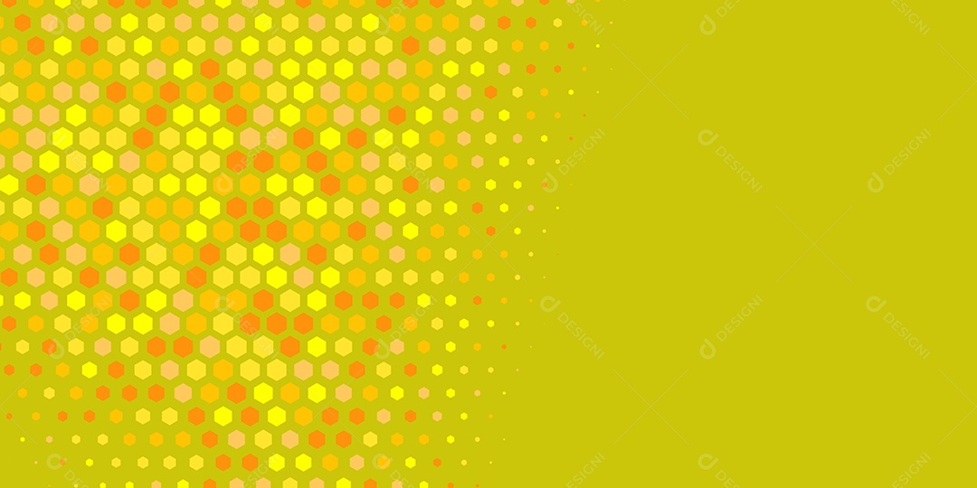 Background Hexágono Abstrato Amarelo Ilustração Vetor EPS