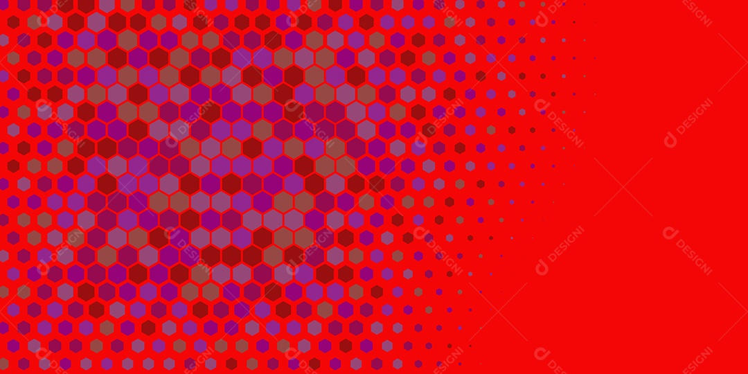 Background Hexágono Abstrato Vermelho Ilustração Vetor EPS