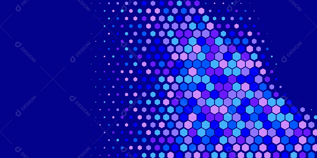 Background Hexágono Abstrato Azul Ilustração Vetor EPS