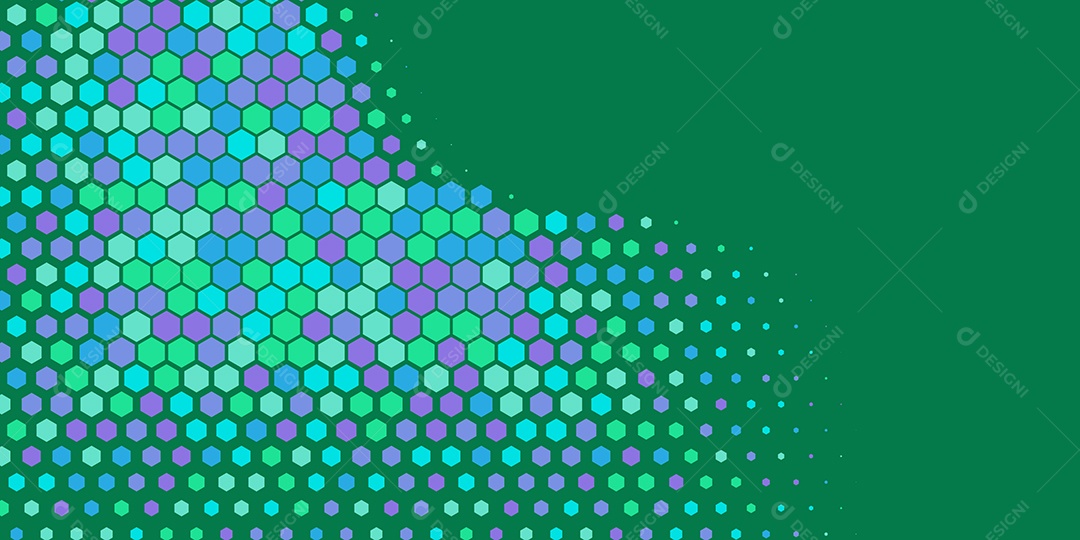 Background Hexágono Abstrato Verde Ilustração Vetor EPS
