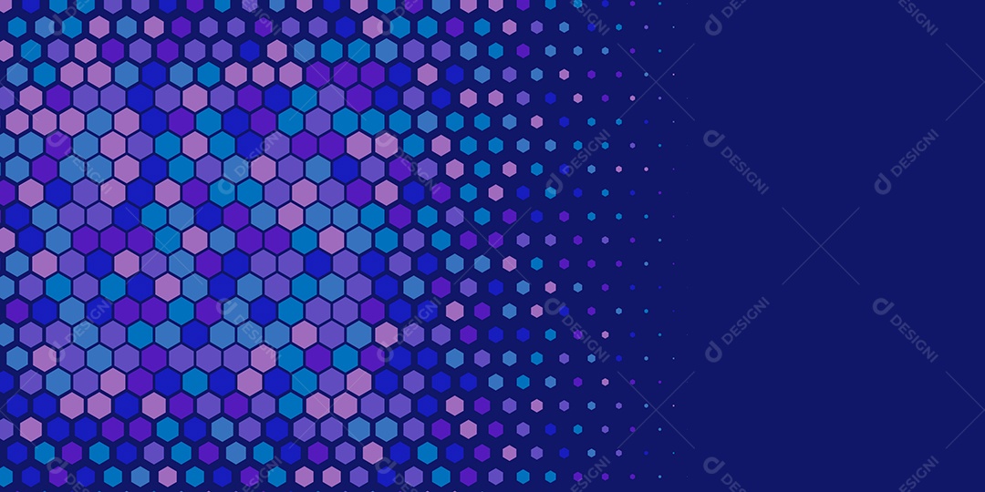 Background Hexágono Abstrato Azul Ilustração Vetor EPS