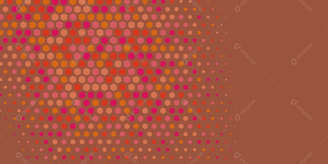 Background Hexágono Abstrato Marrom Ilustração Vetor EPS