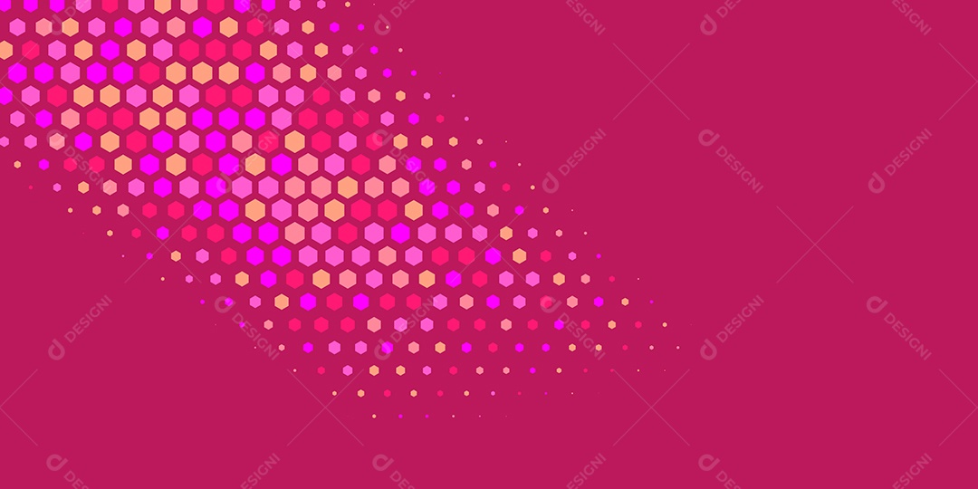 Background Hexágono Abstrato Rosa Ilustração Vetor EPS