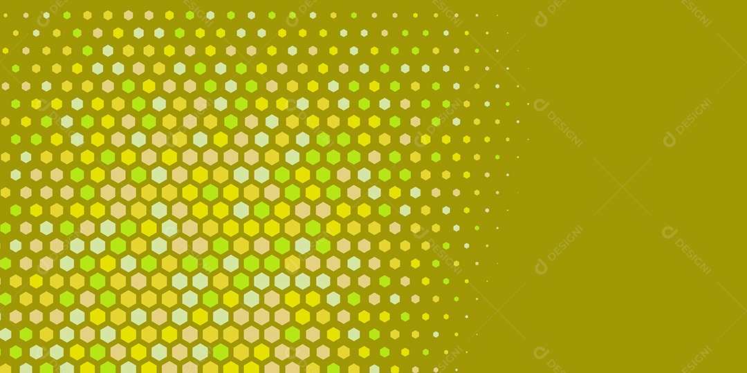 Background Hexágono Abstrato Amarelo Ilustração Vetor EPS