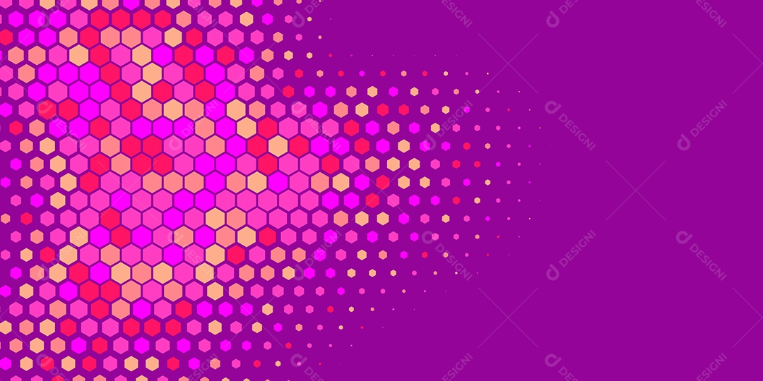 Background Hexágono Abstrato Roxo Ilustração Vetor EPS