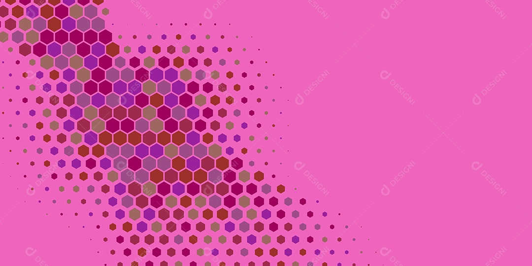 Background Hexágono Abstrato Rosa Ilustração Vetor EPS