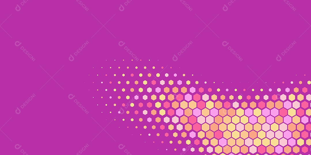 Background Hexágono Abstrato Roxo Ilustração Vetor EPS