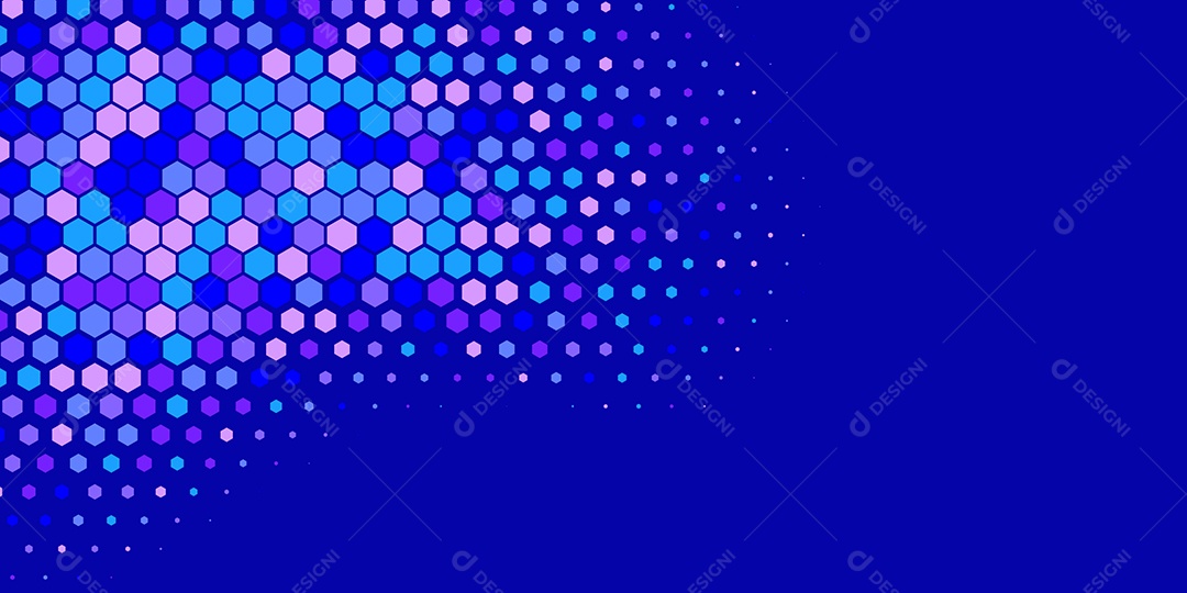 Background Hexágono Abstrato Azul Ilustração Vetor EPS