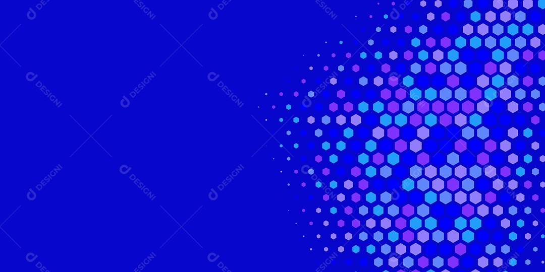 Background Hexágono Abstrato Azul Ilustração Vetor EPS