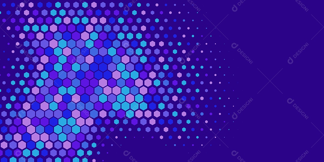 Background Hexágono Abstrato Azul Ilustração Vetor EPS