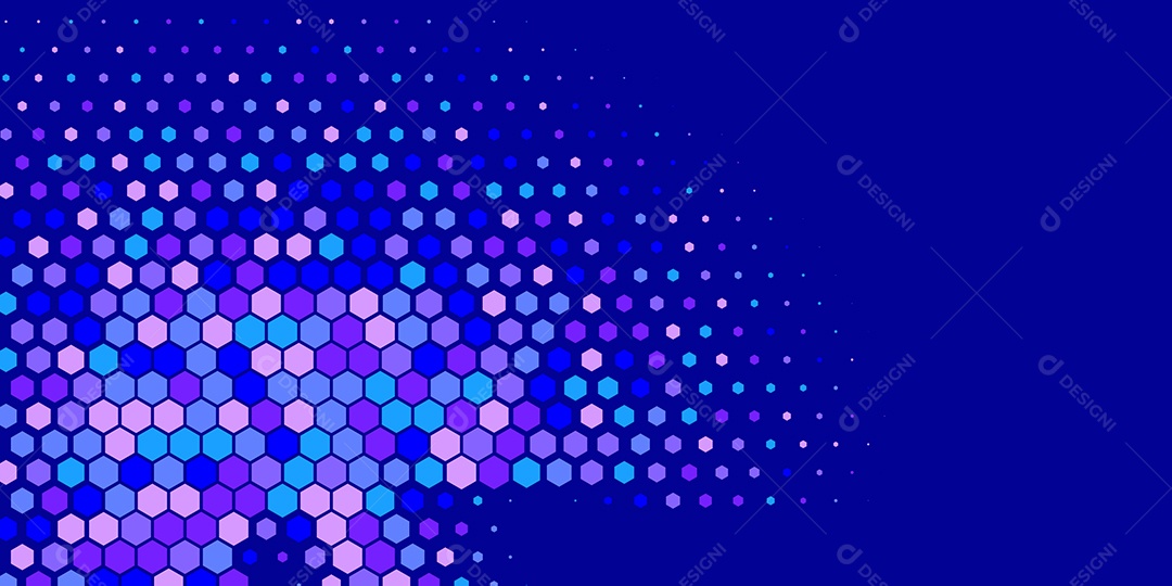 Background Hexágono Abstrato Azul Ilustração Vetor EPS