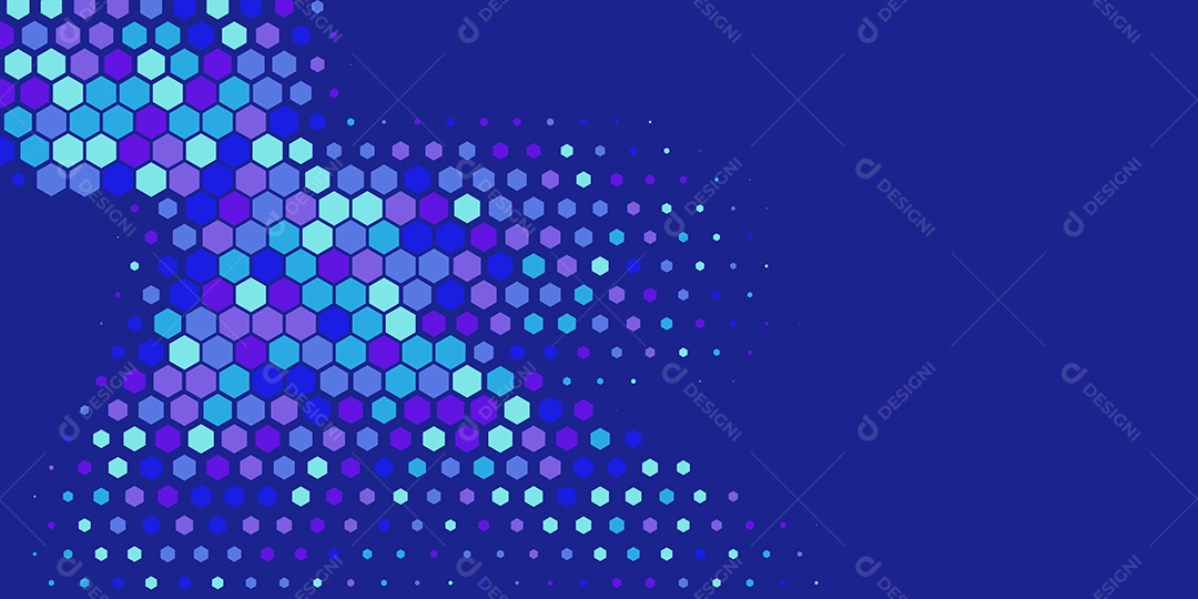 Background Hexágono Abstrato Azul Ilustração Vetor EPS