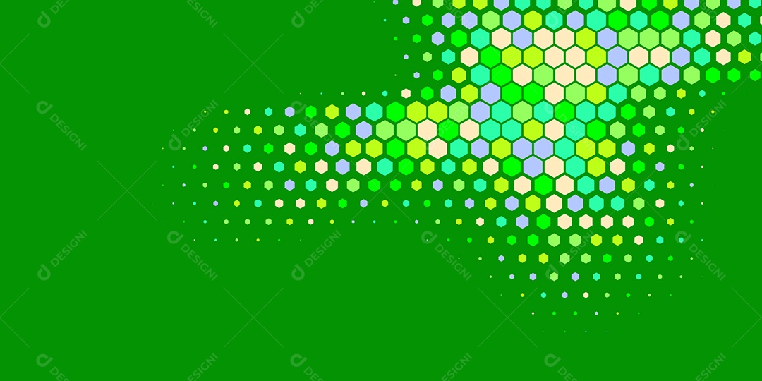 Background Hexágono Abstrato Verde Ilustração Vetor EPS