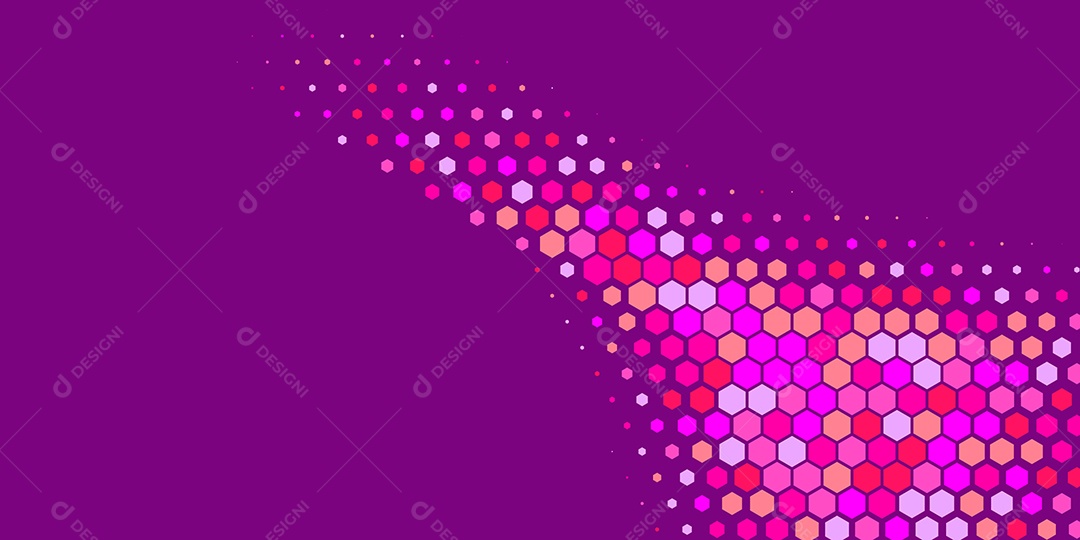 Background Hexágono Abstrato Roxo Ilustração Vetor EPS