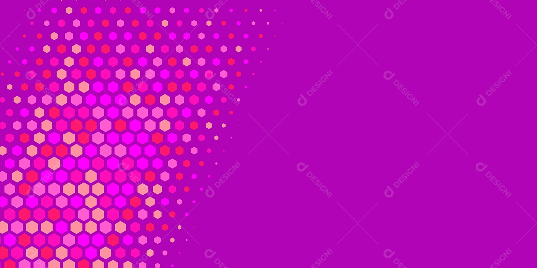 Background Hexágono Abstrato Roxo Ilustração Vetor EPS