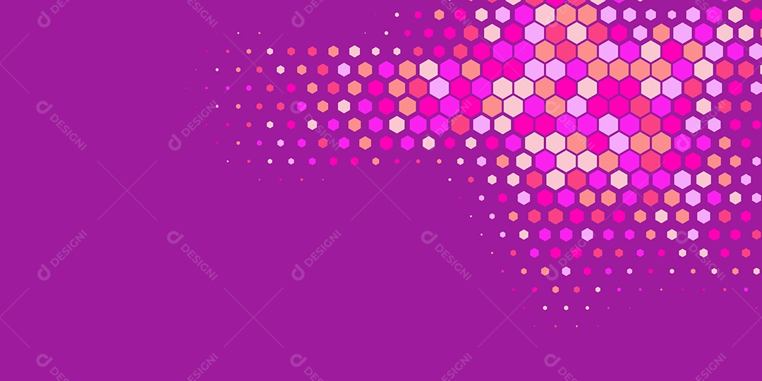 Background Hexágono Abstrato Roxo Ilustração Vetor EPS