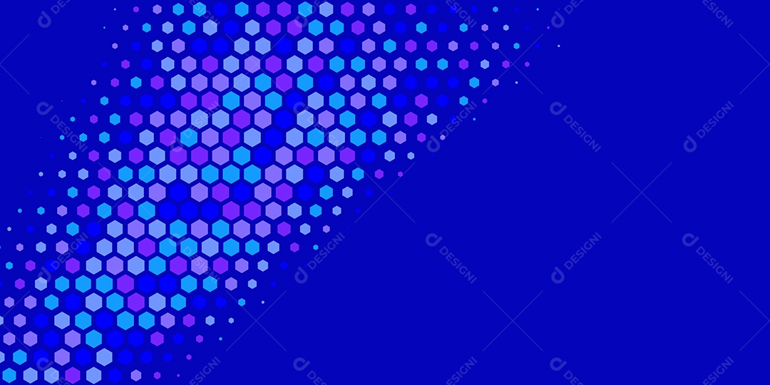 Background Hexágono Abstrato Azul Ilustração Vetor EPS