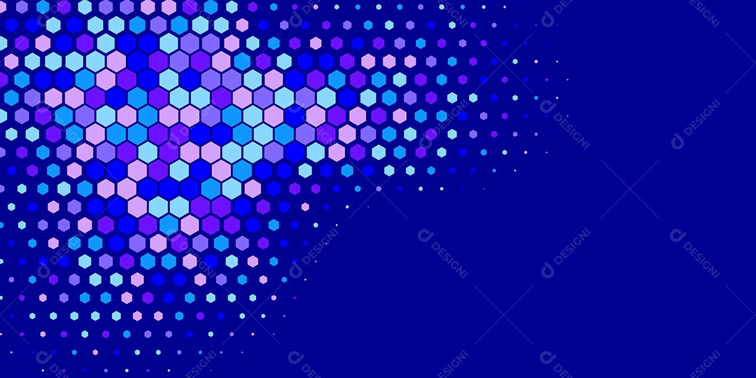 Background Hexágono Abstrato Azul Ilustração Vetor EPS