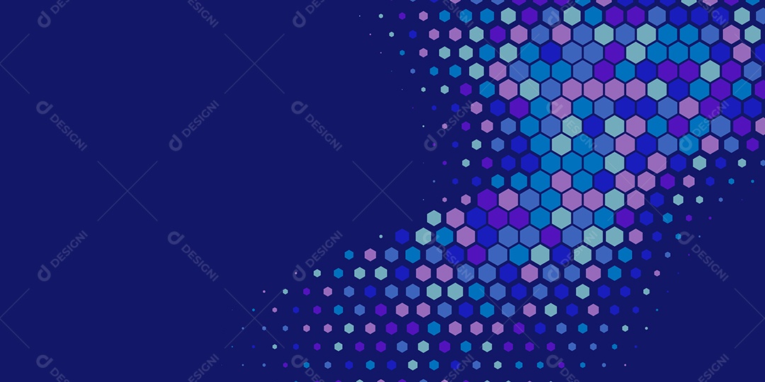 Background Hexágono Abstrato Azul Ilustração Vetor EPS