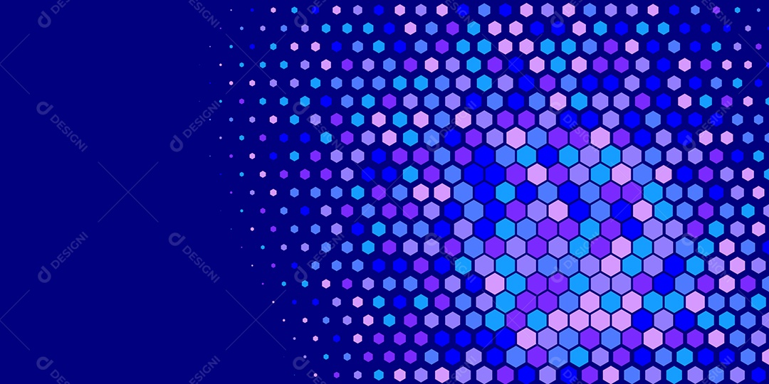 Background Hexágono Abstrato Azul Ilustração Vetor EPS