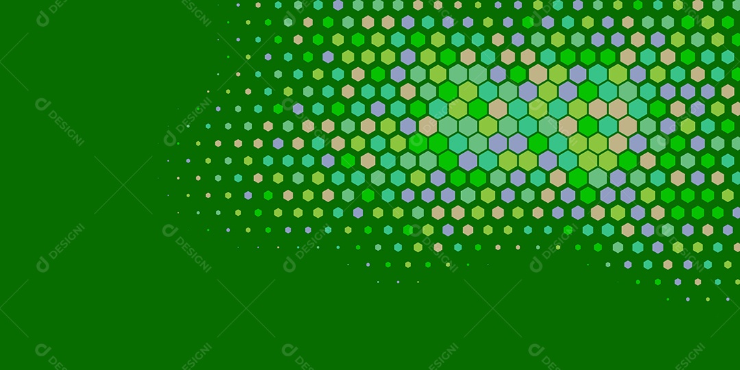 Background Hexágono Abstrato Verde Ilustração Vetor EPS