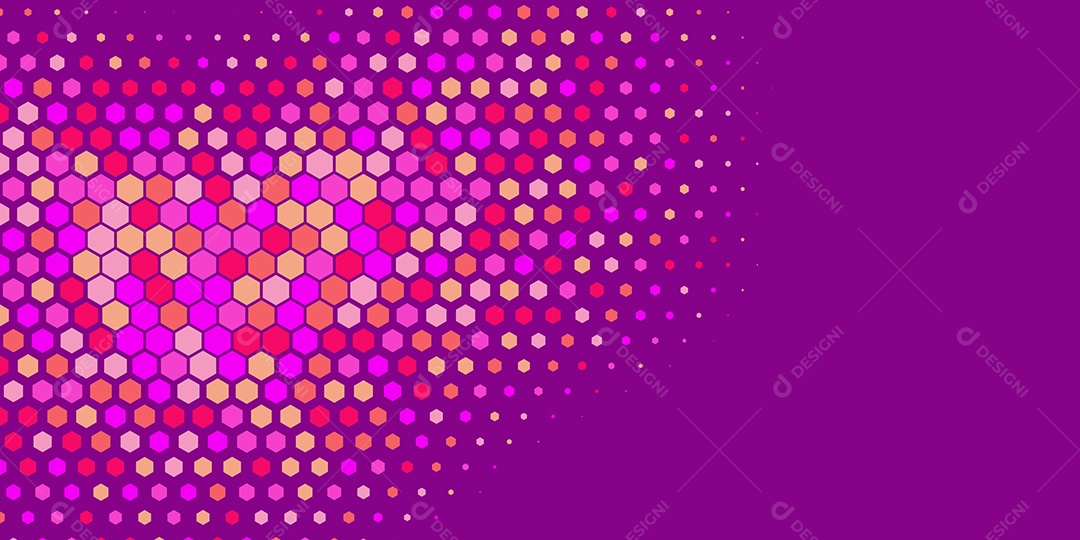 Background Hexágono Abstrato Roxo Ilustração Vetor EPS