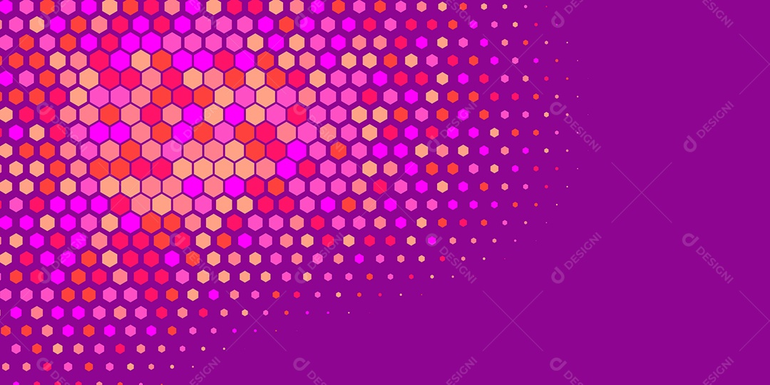 Background Hexágono Abstrato Roxo Ilustração Vetor EPS