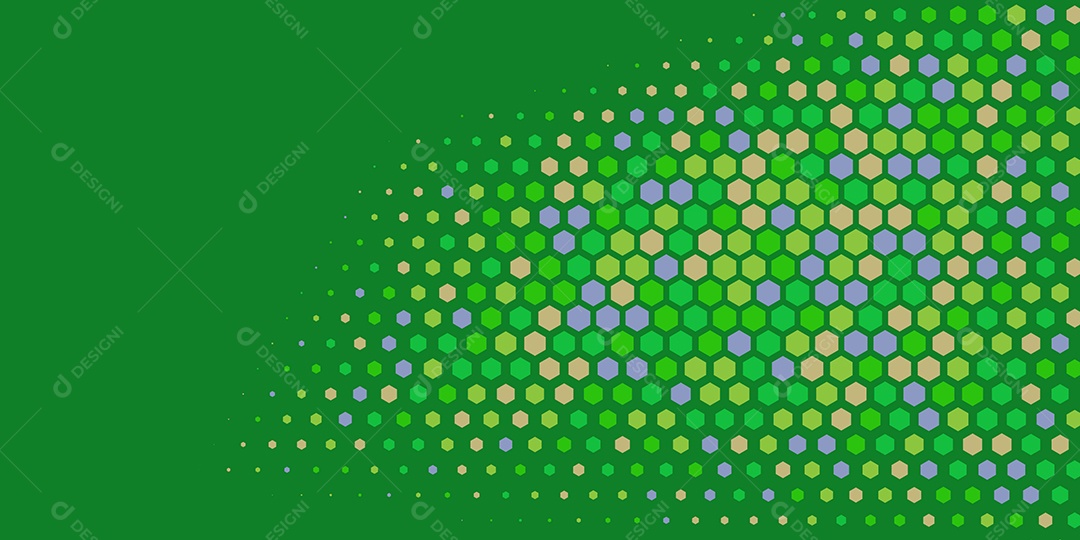 Background Hexágono Abstrato Verde Ilustração Vetor EPS