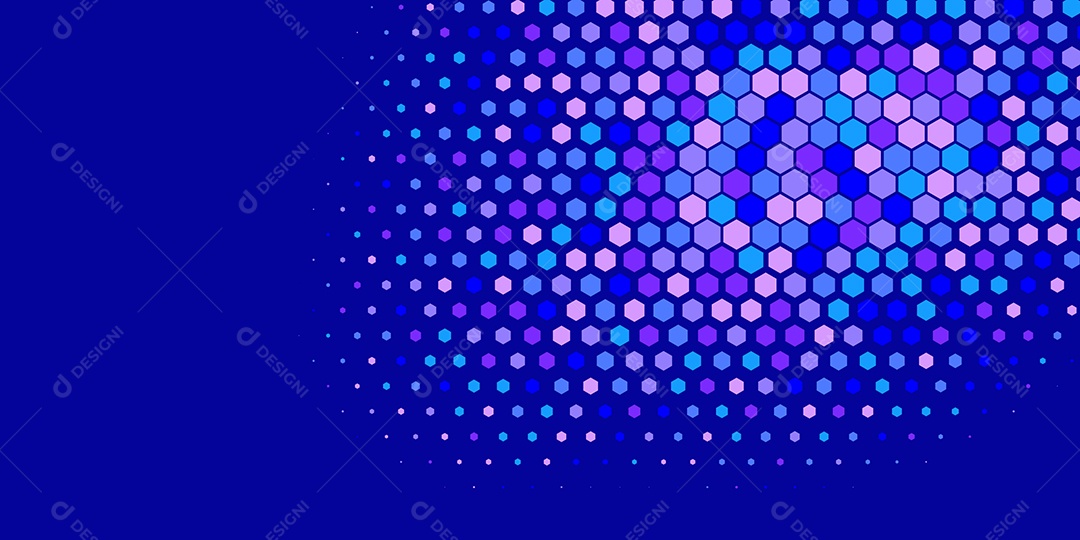 Background Hexágono Abstrato Azul Ilustração Vetor EPS