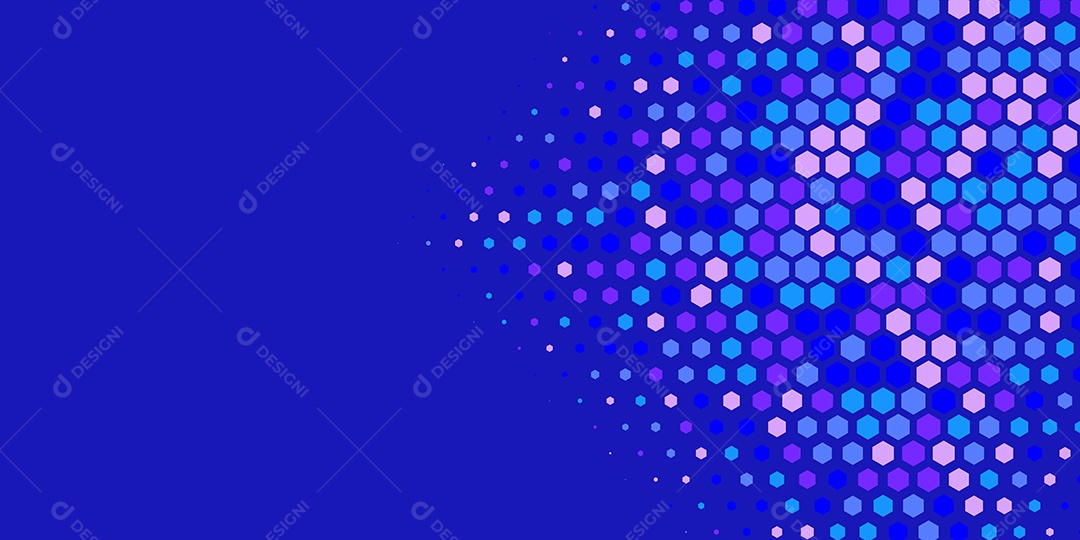 Background Hexágono Abstrato Azul Ilustração Vetor EPS