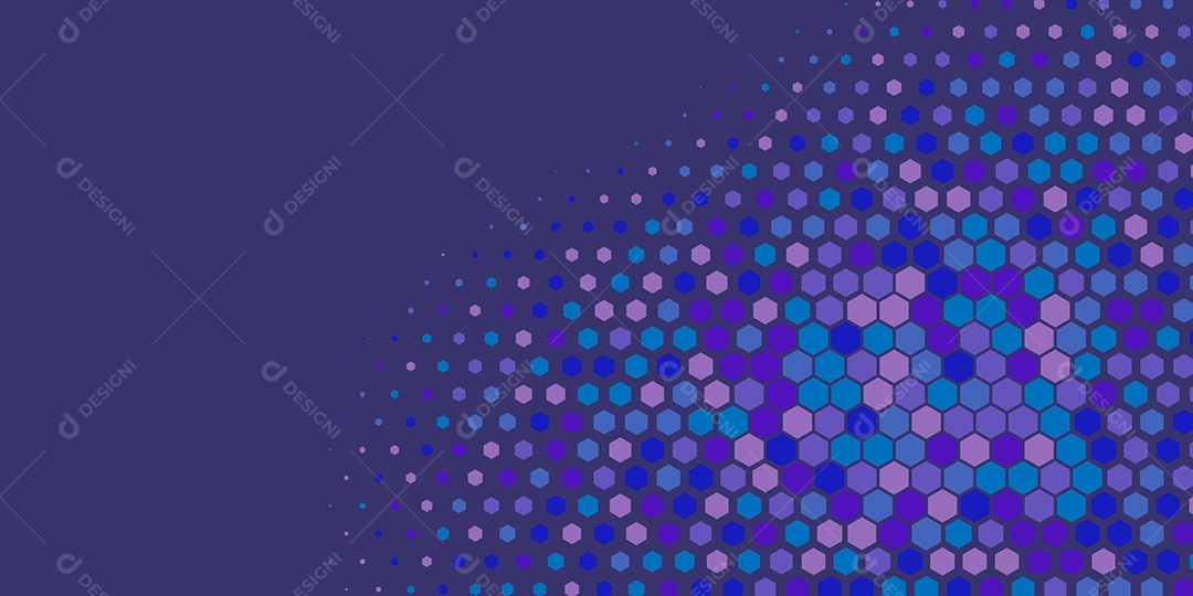 Background Hexágono Abstrato Roxo Ilustração Vetor EPS