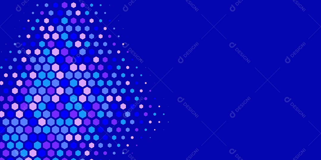 Background Hexágono Abstrato Azul Ilustração Vetor EPS